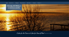 Desktop Screenshot of doakhowellfuneralhome.com